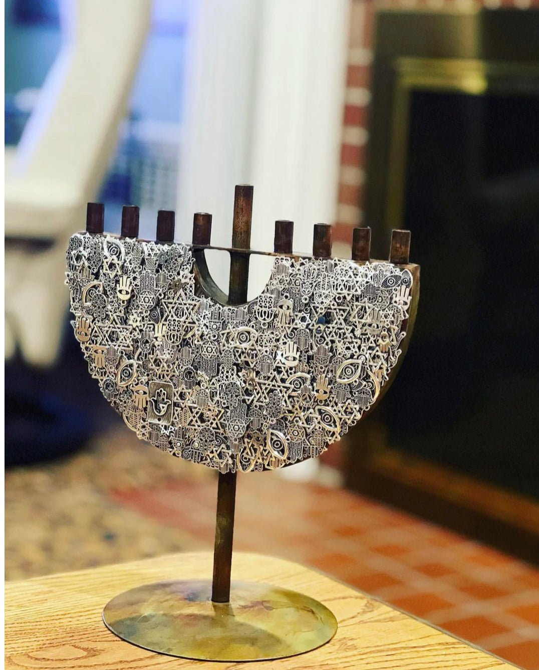 Custom Luxury Charm Menorah - JEWISHJOY.co