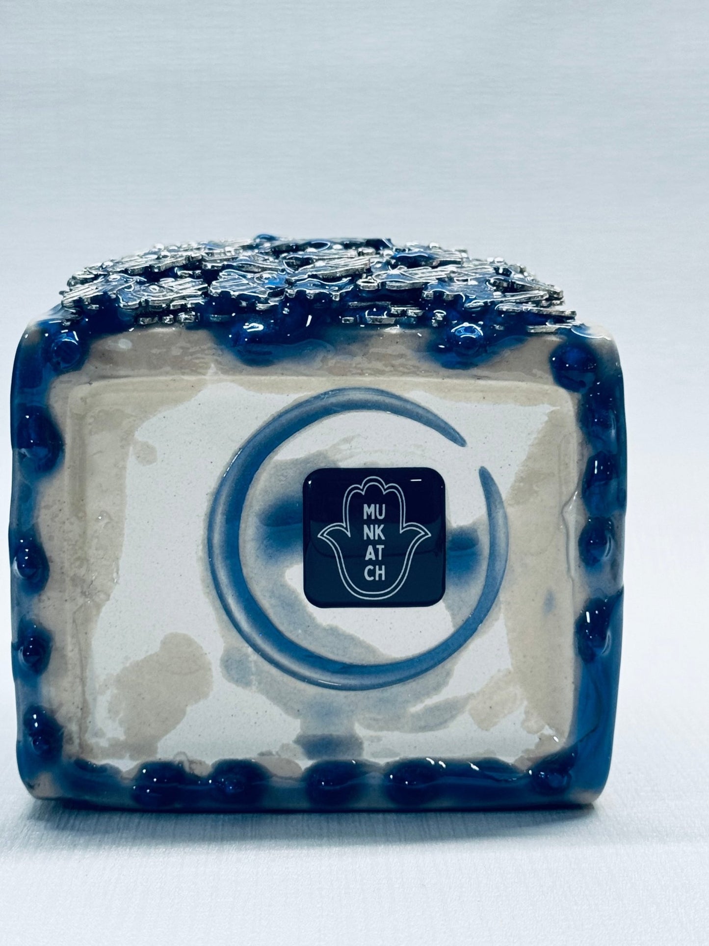 Small Ceramic Vase (blue resin) - JEWISHJOY.co