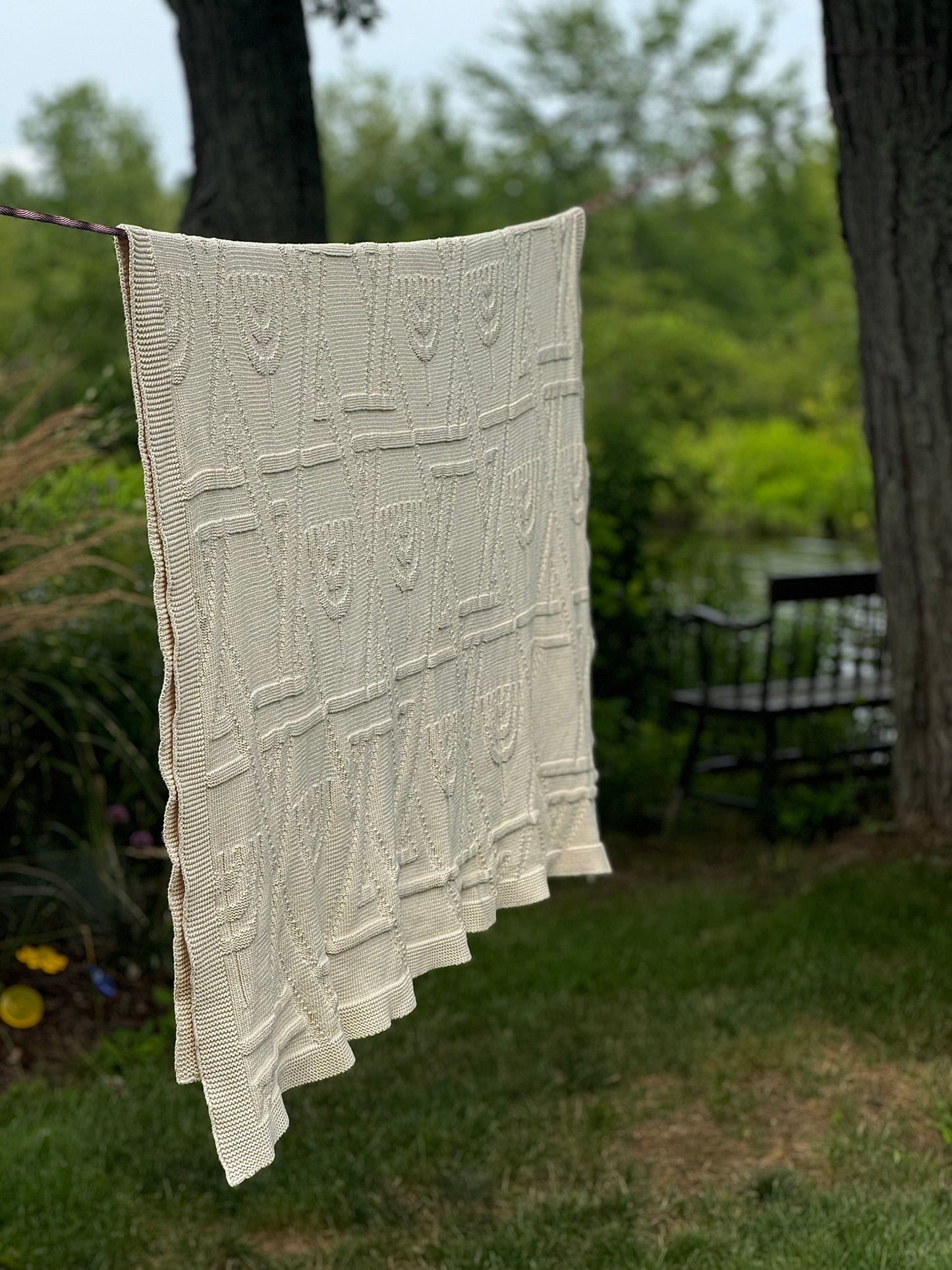 Star of David and Menorah Design | Throw Blanket - JEWISHJOY.co