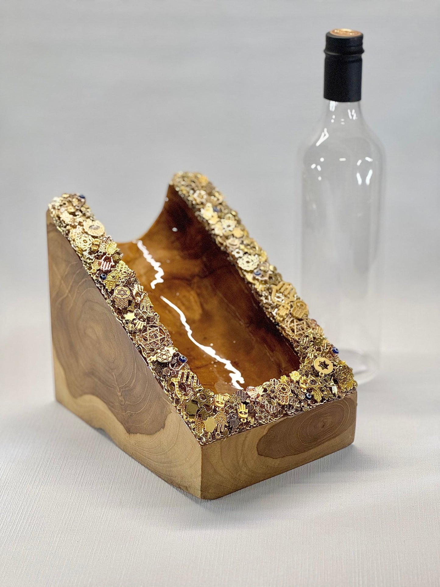 Wood Wine Holder | 01 - JEWISHJOY.co