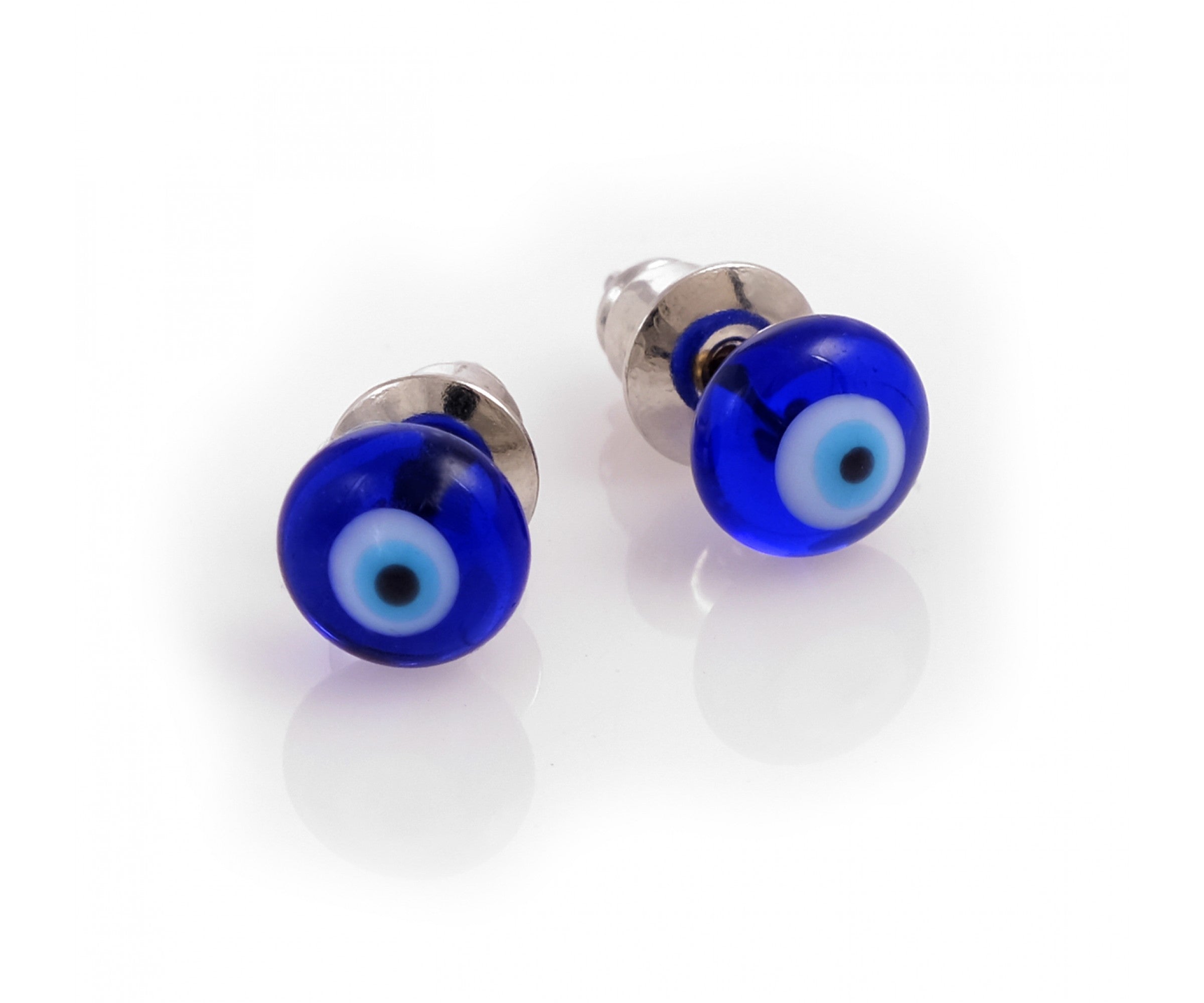 Glass Evil Eye Earrings | Protective Jewish Amulets