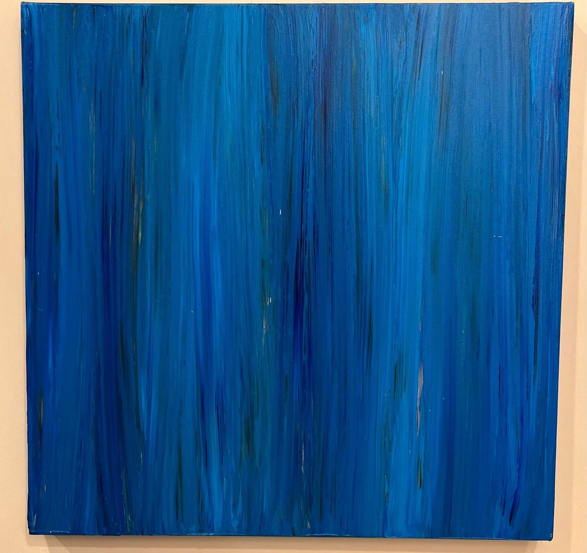 Abstract Acrylic on Canvas | BLUE 01 - JEWISHJOY.co