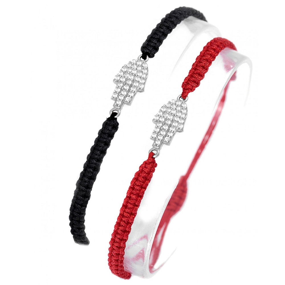 Adjustable Red String Hamsa Bracelet - JEWISHJOY.co