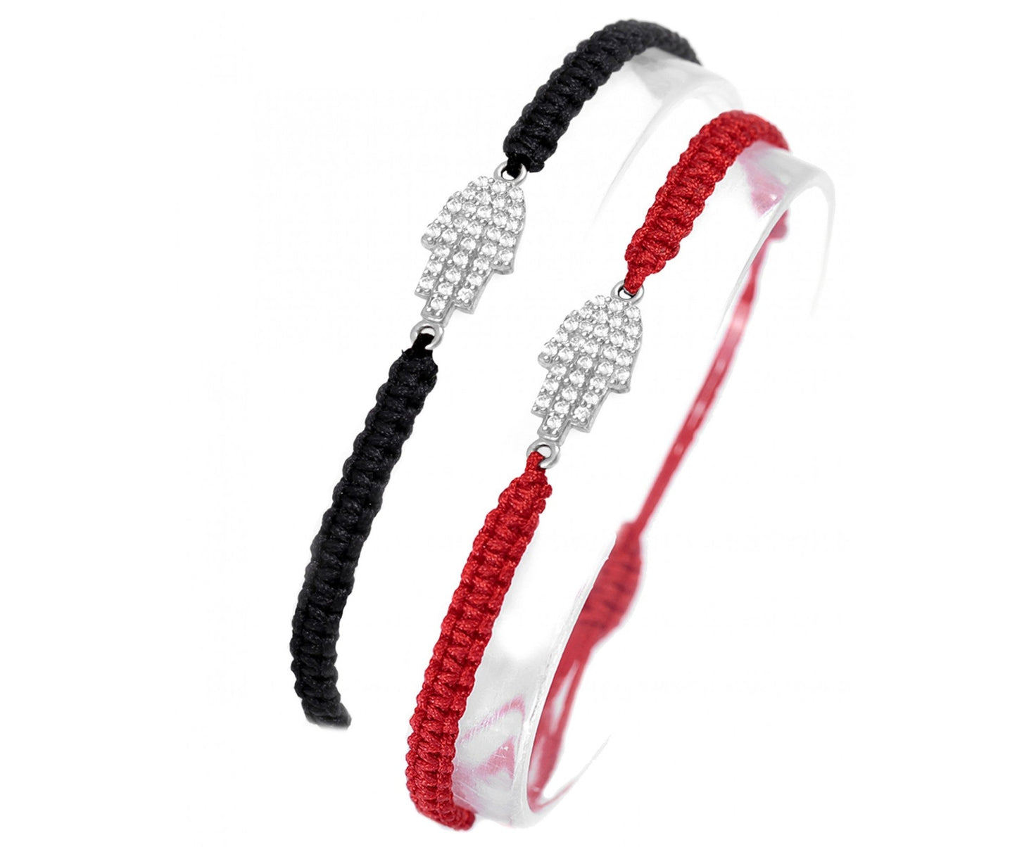 Adjustable Red String Hamsa Bracelet - JEWISHJOY.co