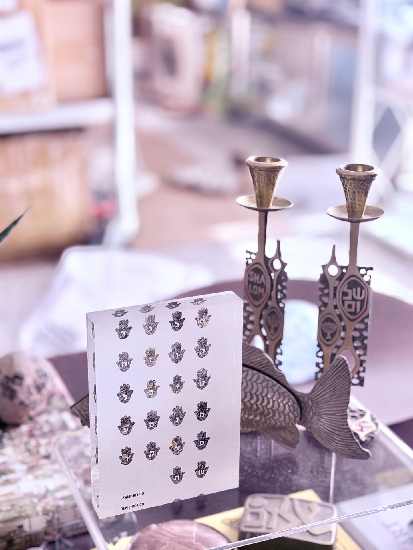 Aleph Bet | Acrylic Block - JEWISHJOY.co