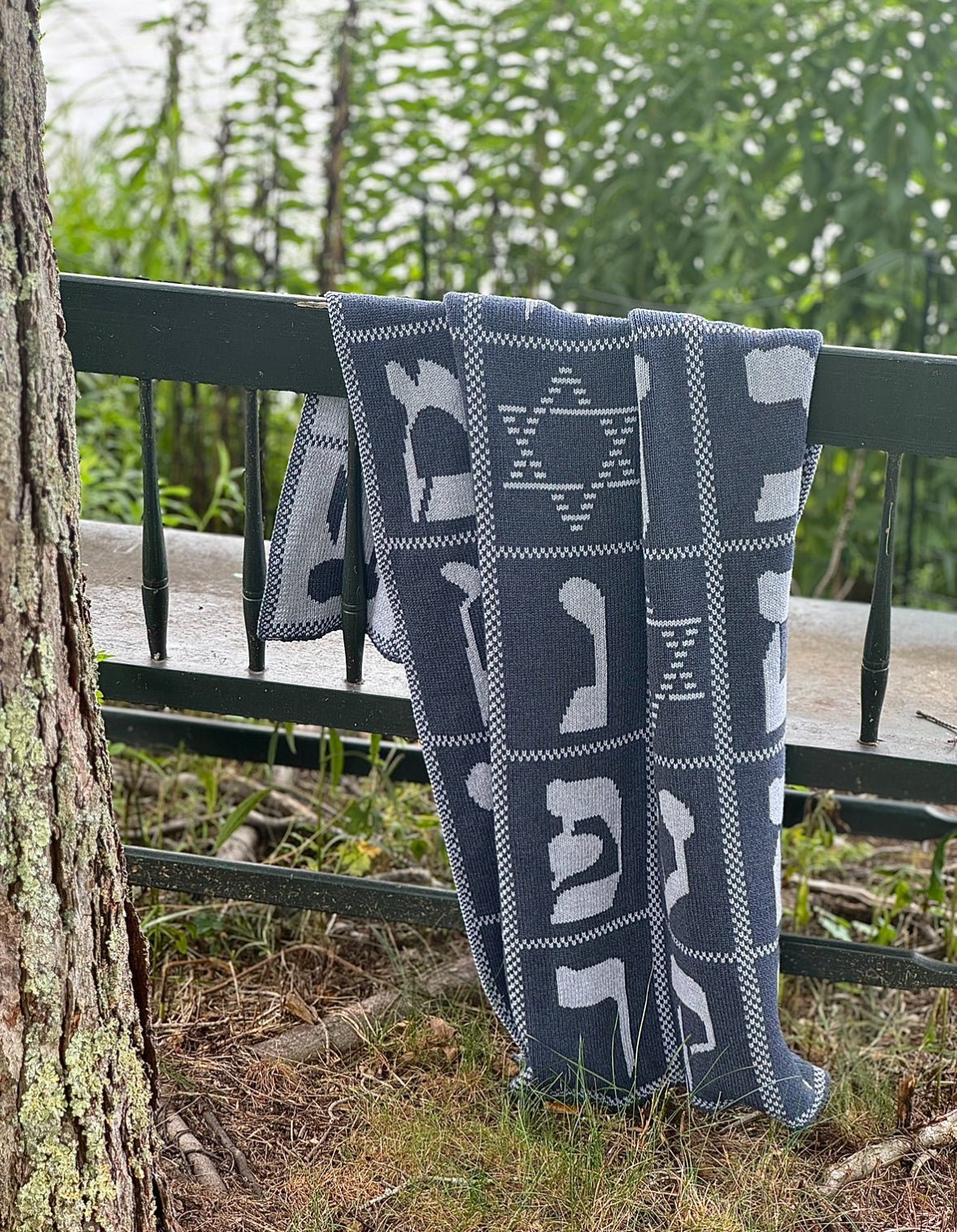 Aleph Bet | Hebrew Alphabet Baby Blanket / Bris Gift - JEWISHJOY.co