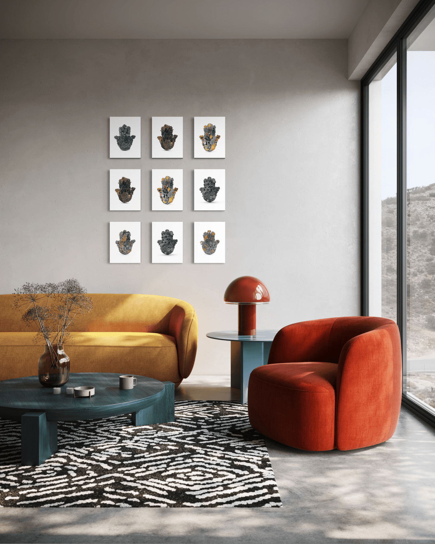 Art | Hamsa Glass Print (medium) - JEWISHJOY.co