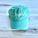 Bagels Baseball Cap |Unisex Dad Hat | Jewish gifts restaurant - JEWISHJOY.co