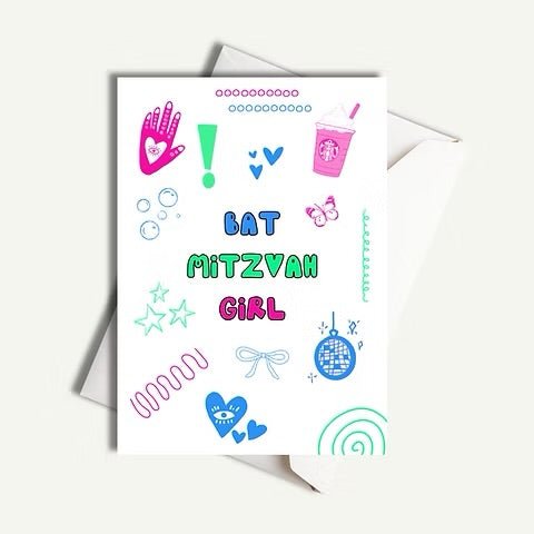 Bat Mitzvah Card - JEWISHJOY.co