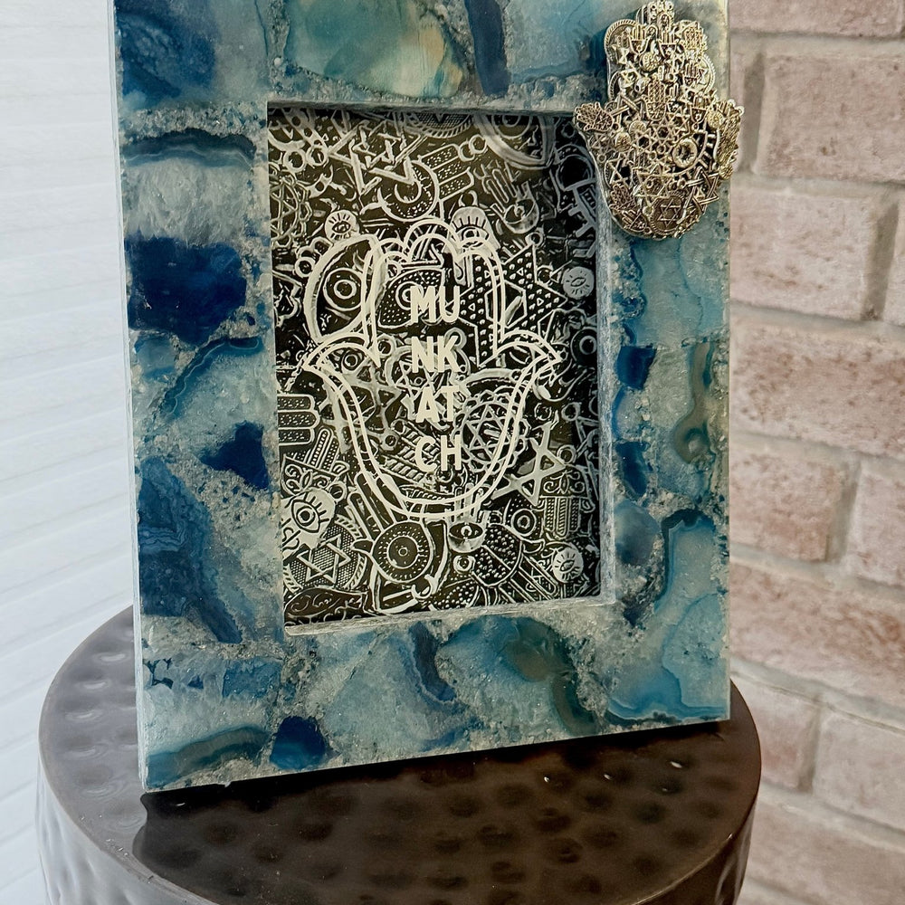 Blue Agate Picture Frame - JEWISHJOY.co