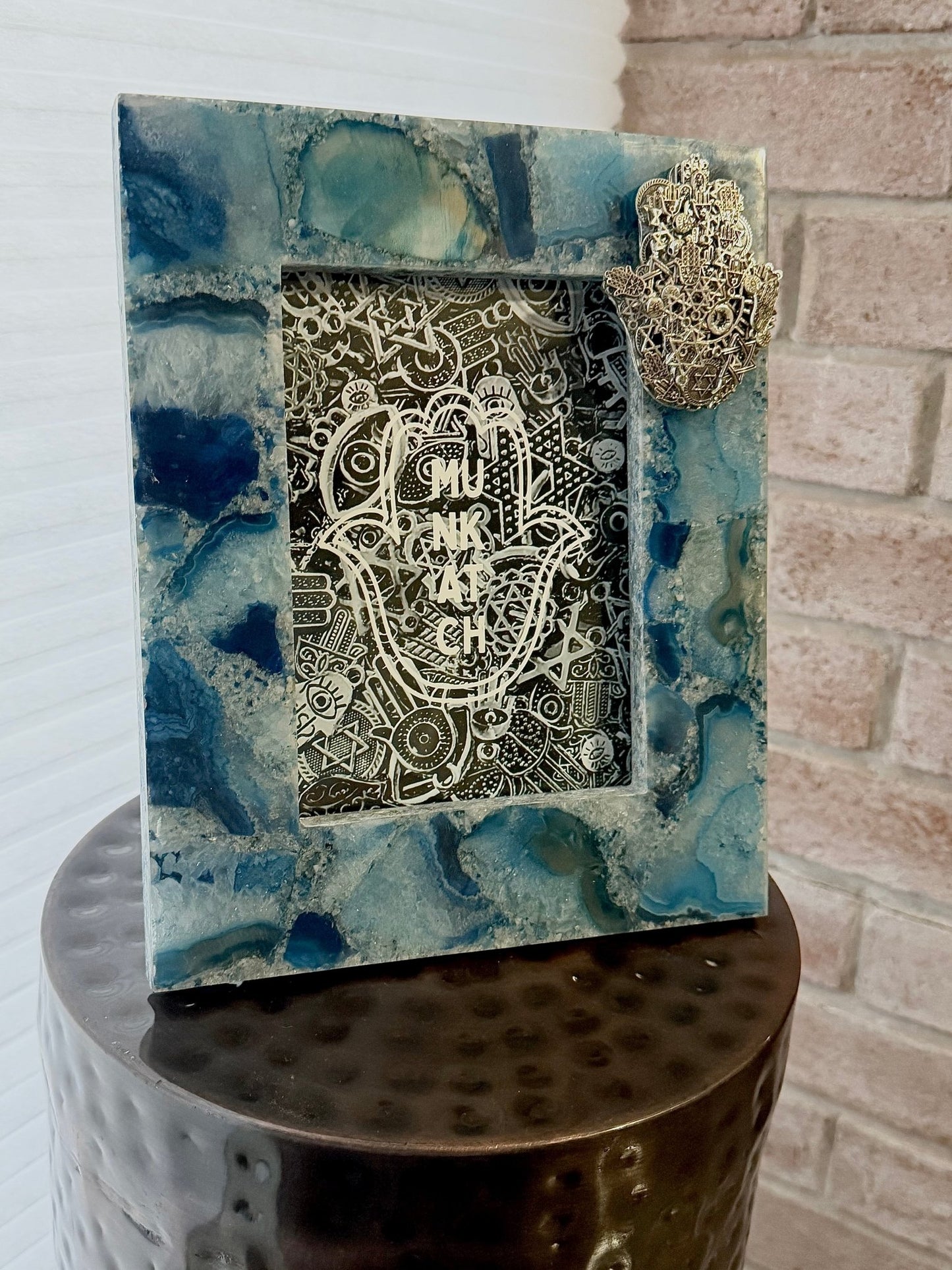 Blue Agate Picture Frame - JEWISHJOY.co
