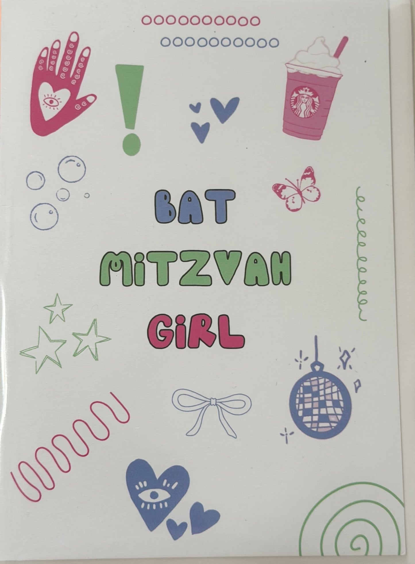 Card | Bat Mitzvah Girl - JEWISHJOY.co