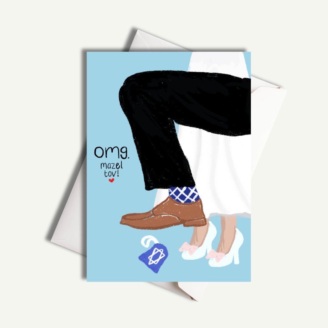 Card | Breaking the Glass Mazel Tov - JEWISHJOY.co