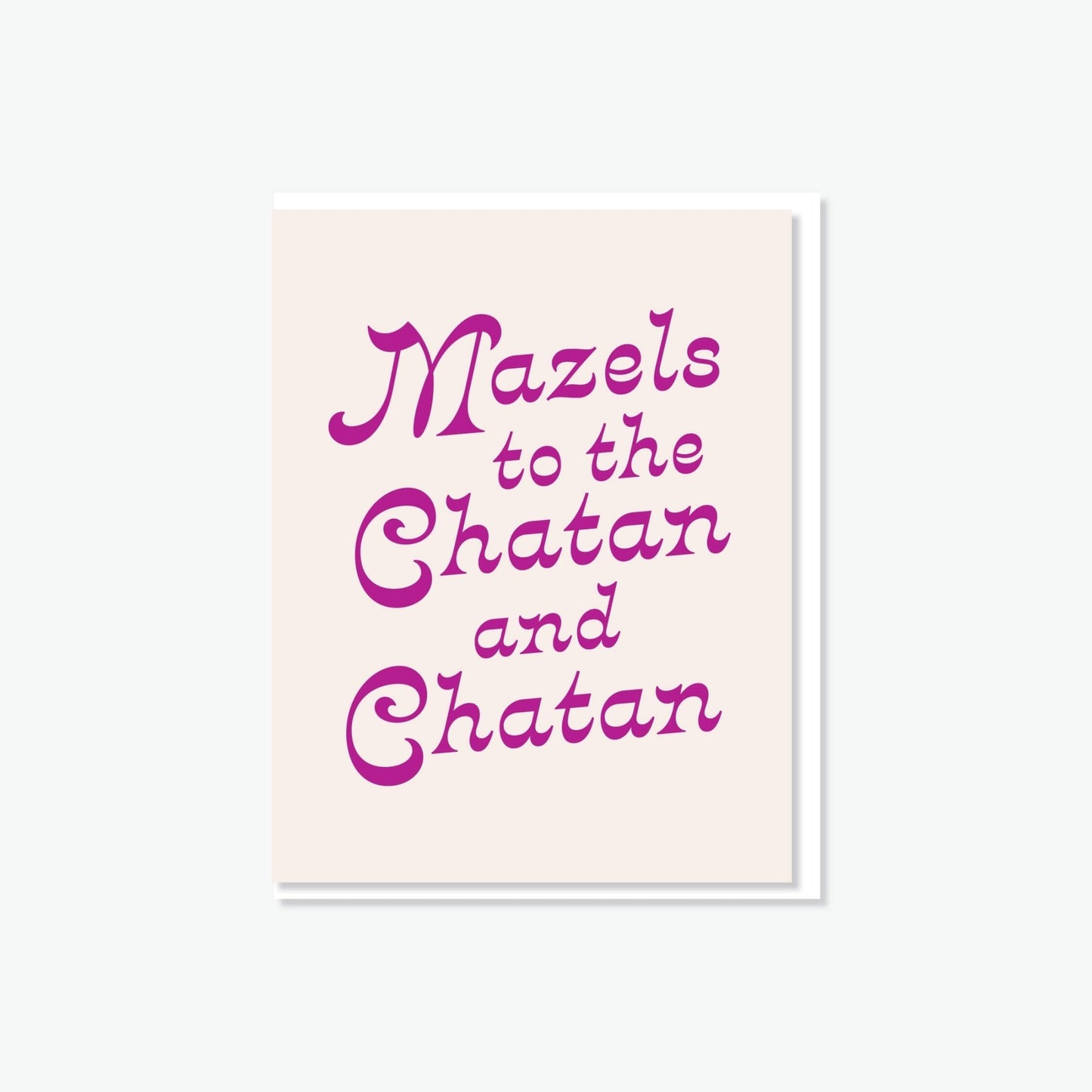 Card | Chatan + Chatan - JEWISHJOY.co
