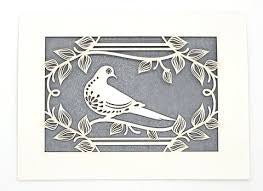 Card | Lasercut Dove - JEWISHJOY.co