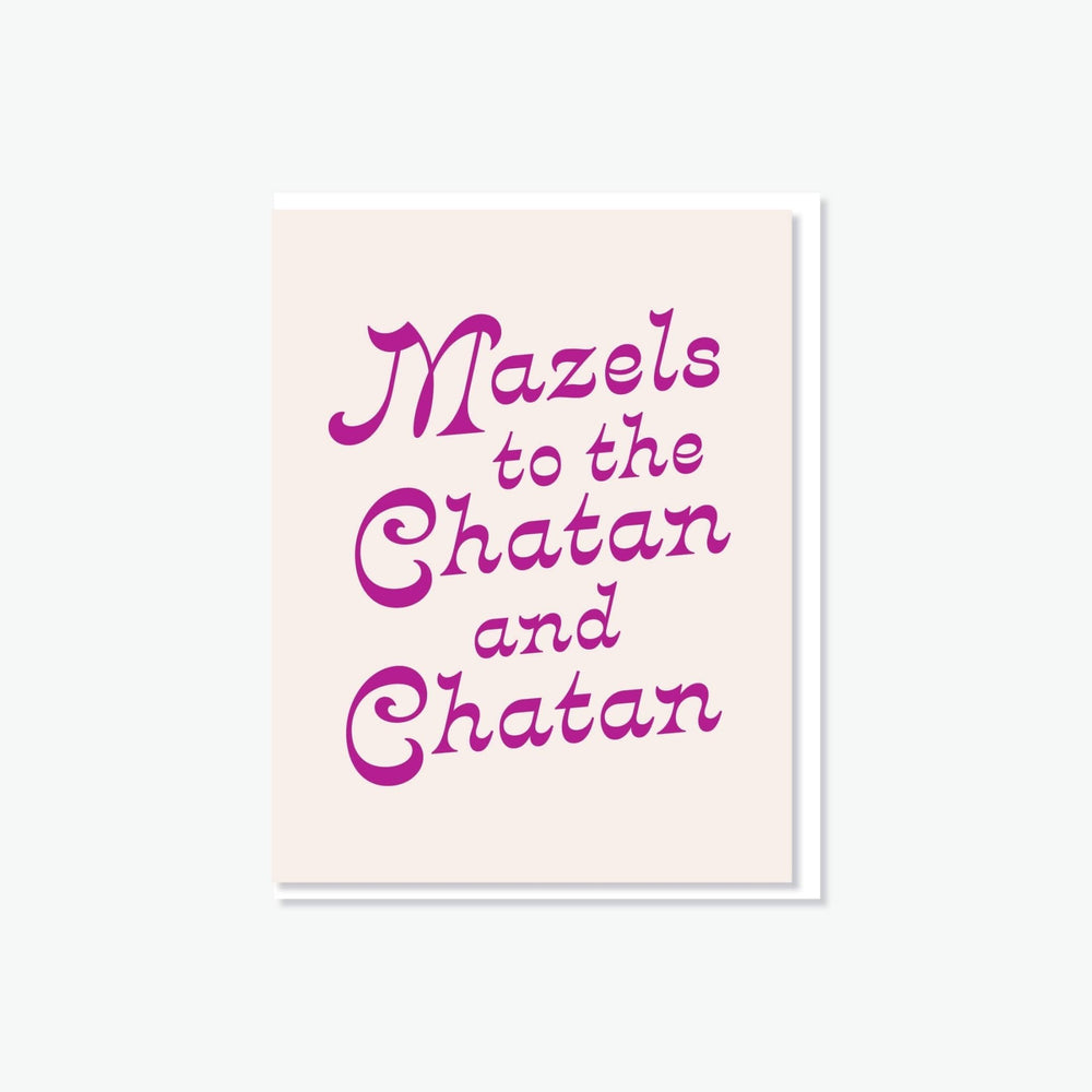 Chatan + Chatan Card - JEWISHJOY.co