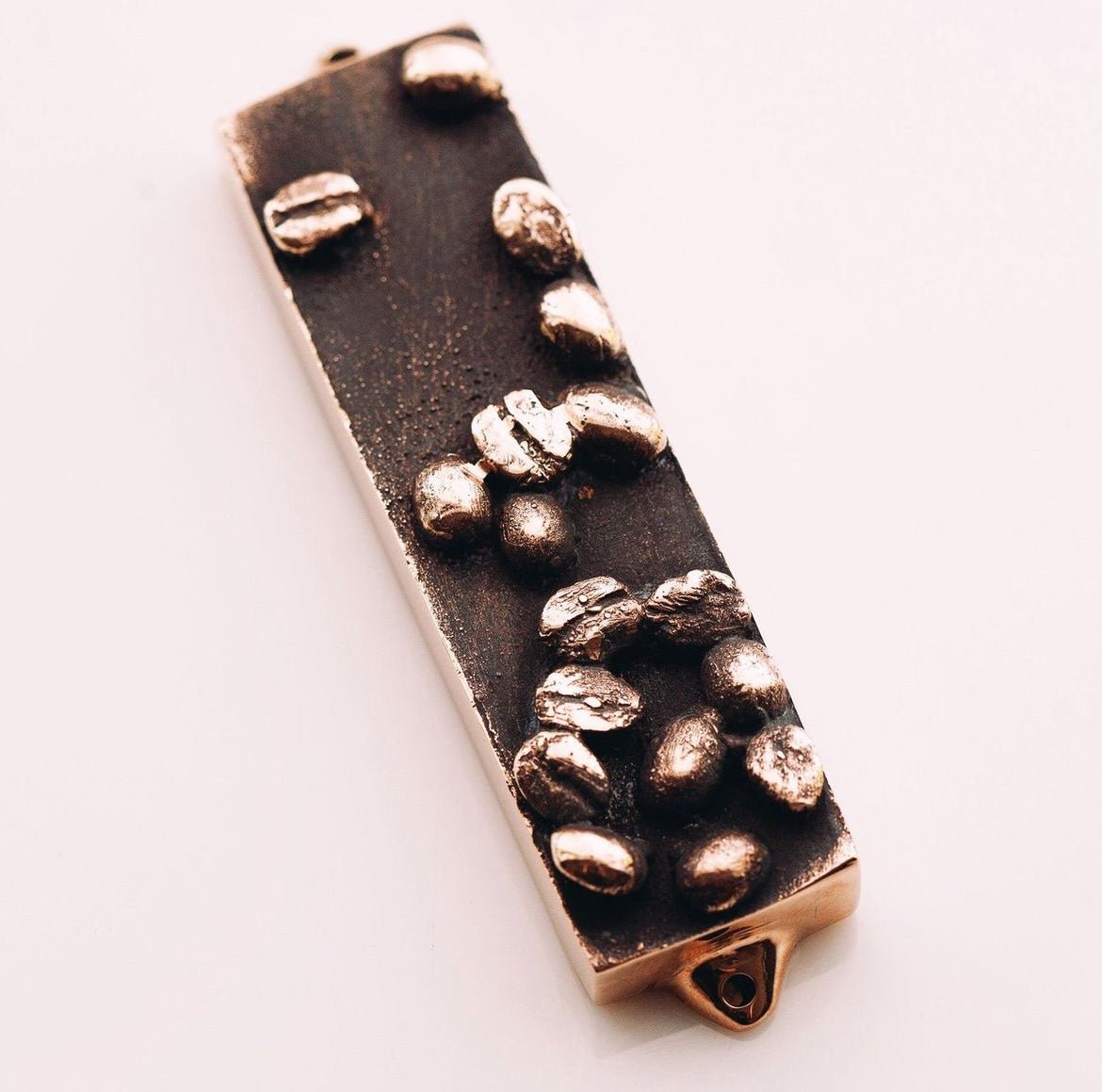 Coffee | Bronze Mezuzah - JEWISHJOY.co