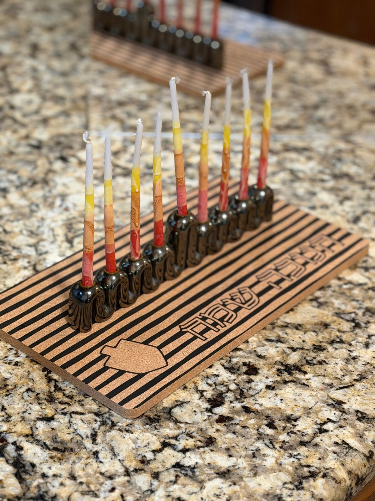 Cork Menorah Drip Trays - JEWISHJOY.co