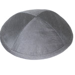 Dark Grey | Raw Silk Kippah - JEWISHJOY.co