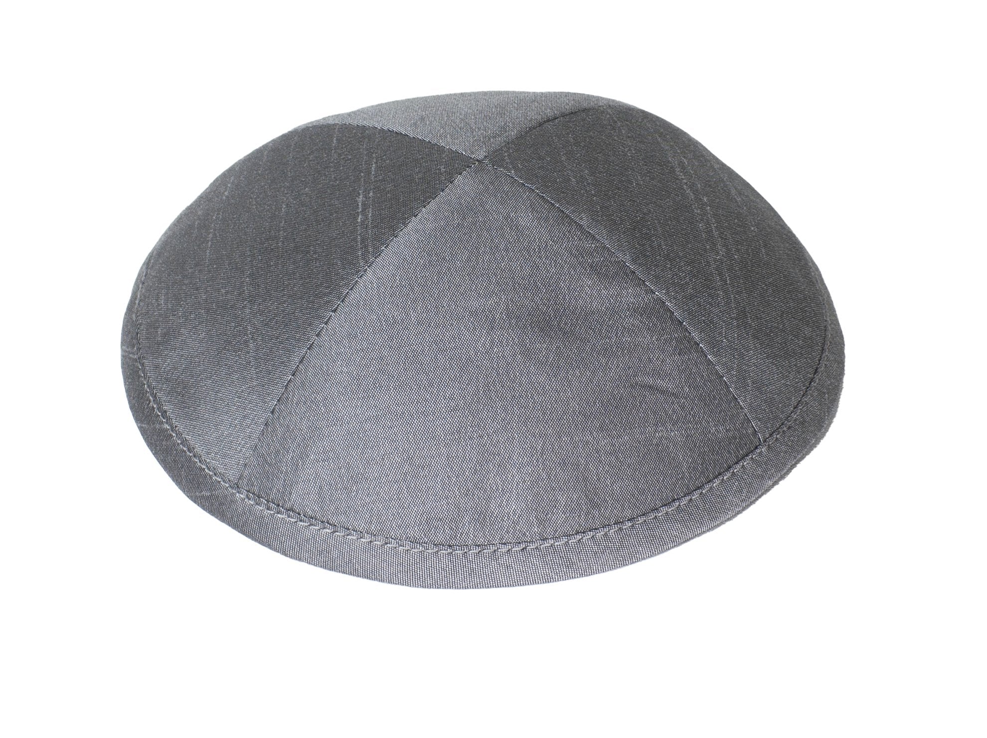 Dark Grey | Raw Silk Kippah - JEWISHJOY.co