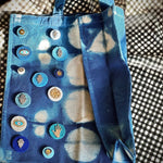 Embellished Shibori Dyed Tote Bag - 03 - JEWISHJOY.co