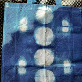 Embellished Shibori Dyed Tote Bag - 03 - JEWISHJOY.co