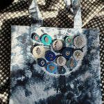 Embellished Tie Dye Print Tote Bag - JEWISHJOY.co