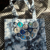 Embellished Tie Dye Print Tote Bag - JEWISHJOY.co