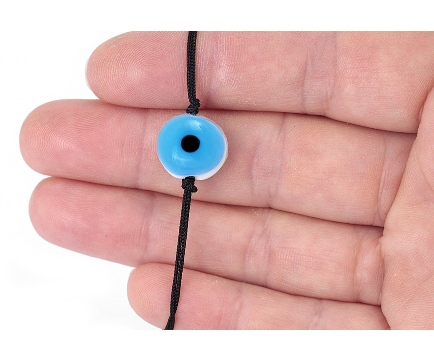 Evil Eye Black Cord Bracelet - JEWISHJOY.co