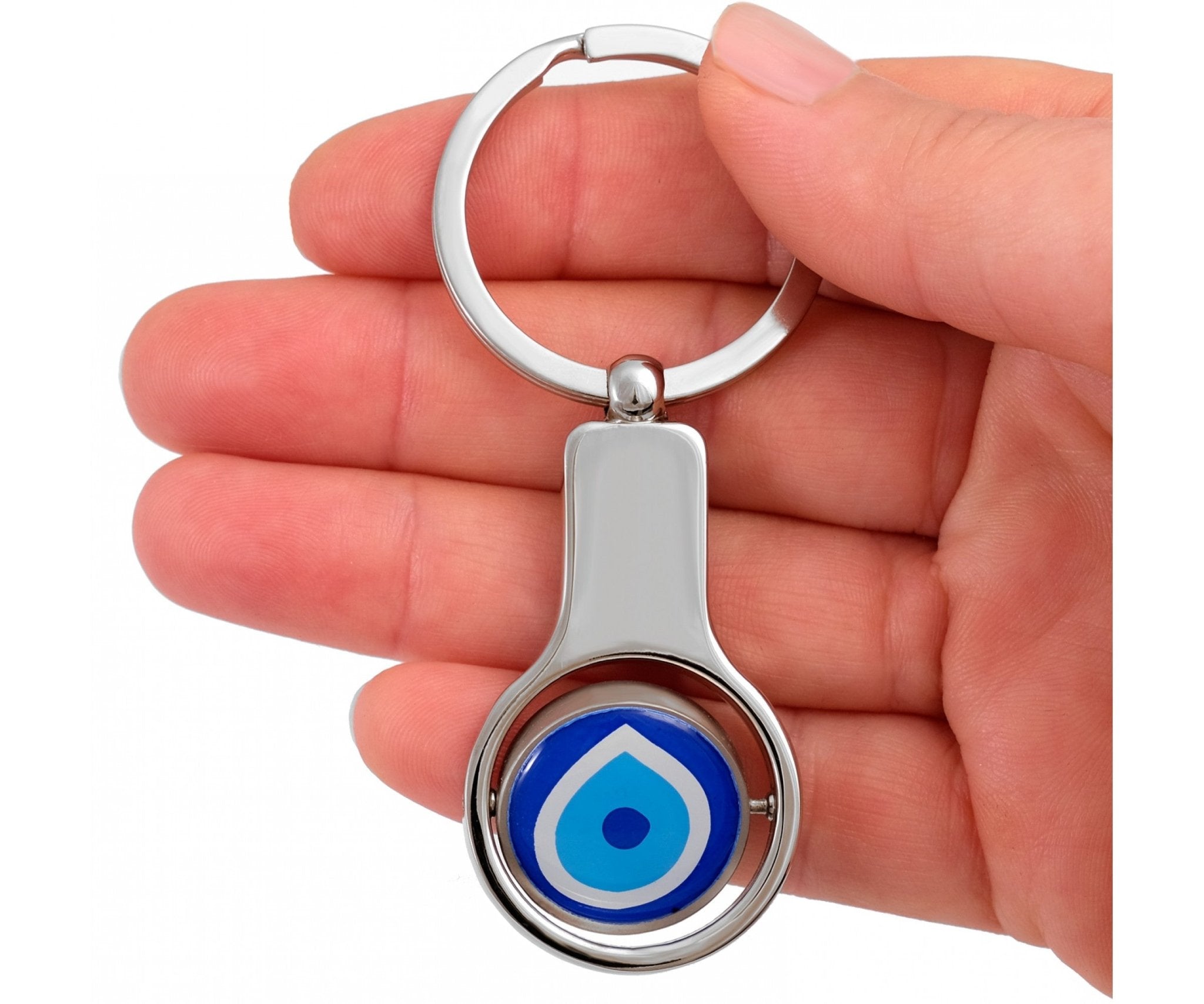 Evil Eye | Spinning Keychain - JEWISHJOY.co