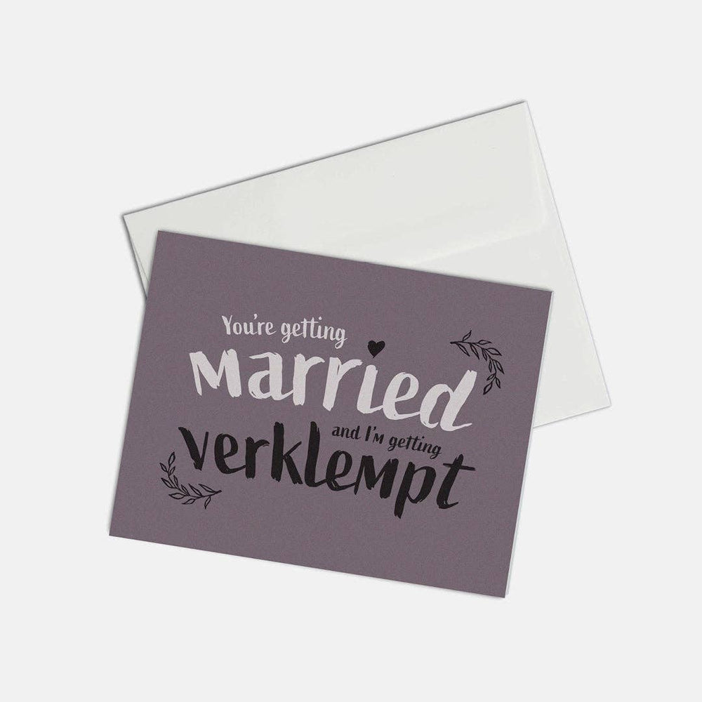 Getting Verklempt - Wedding Card - JEWISHJOY.co