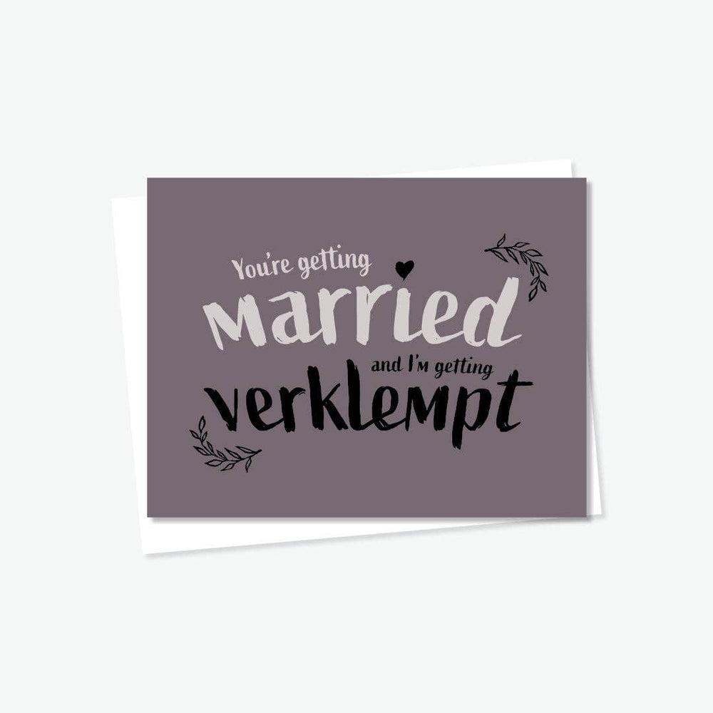 Getting Verklempt - Wedding Card - JEWISHJOY.co