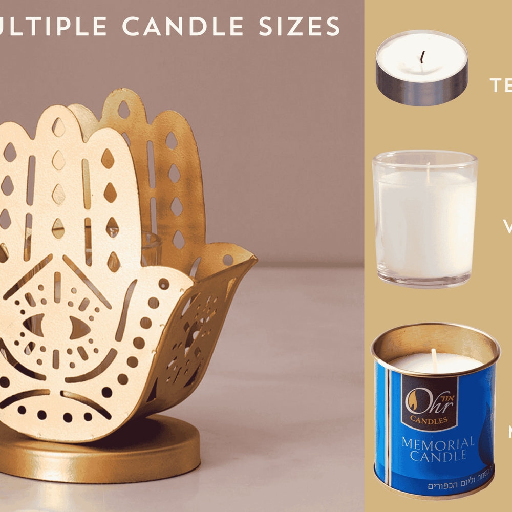Hamsa Candle Holder - JEWISHJOY.co