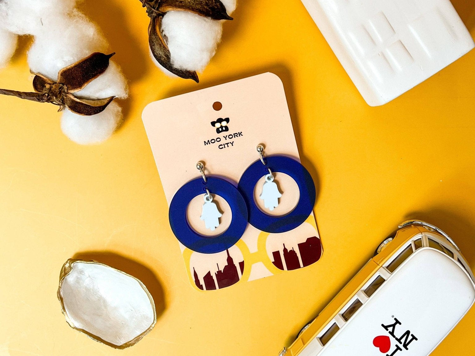 Hamsa Orb Earrings - JEWISHJOY.co