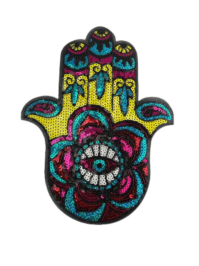 Hamsa Patch (10”) - v1 - JEWISHJOY.co