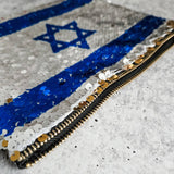 Israel Flag Sequin Secret Message Cosmetic Bag - JEWISHJOY.co