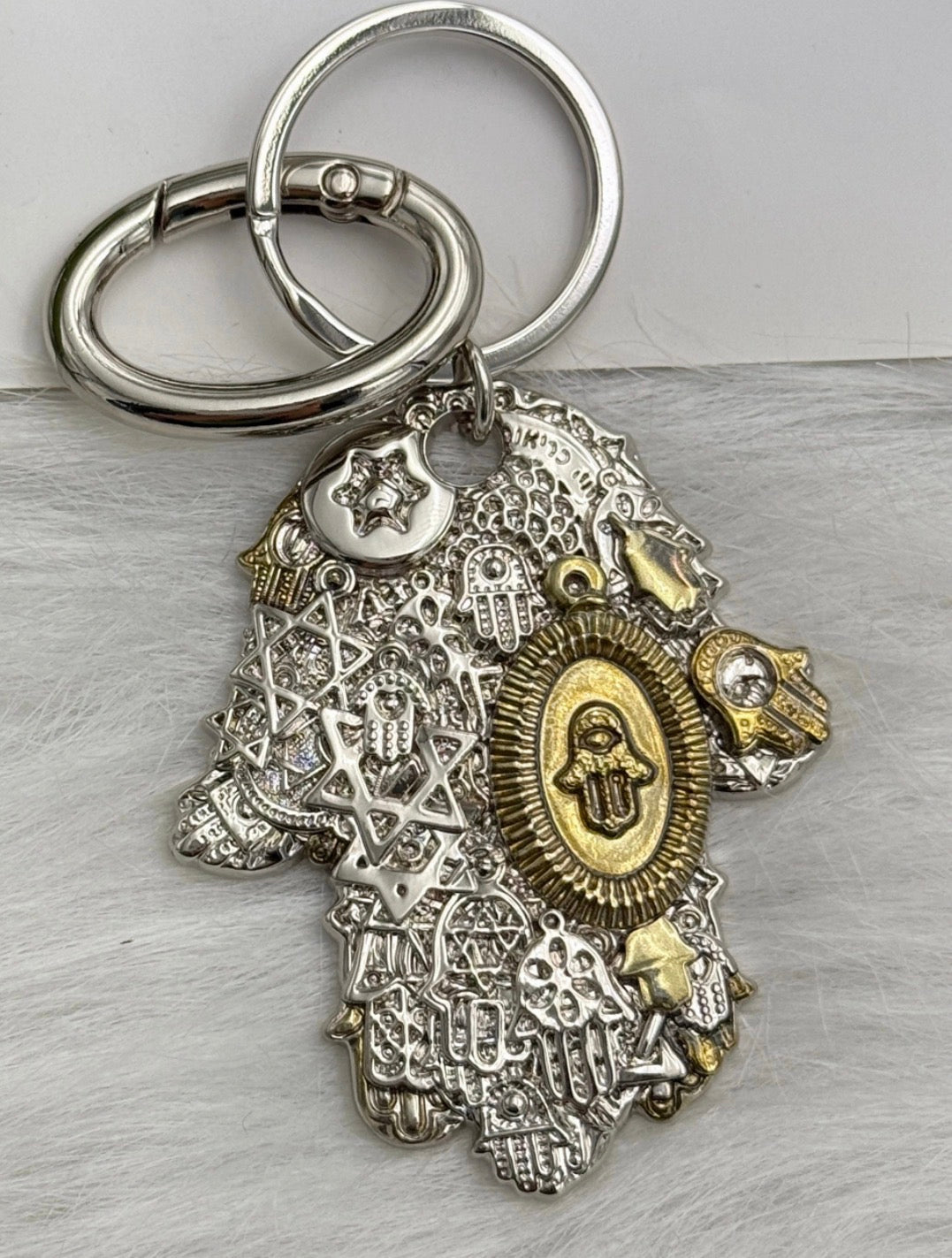 Keychain | Metal Hamsa - JEWISHJOY.co