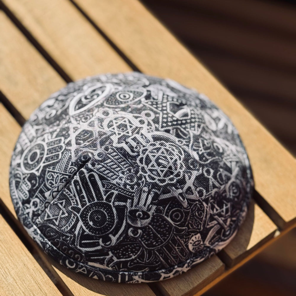 Kippah / Yarmulke - Jewish Joy Print - JEWISHJOY.co