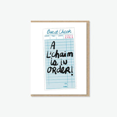 L'chaim is in order! Card - JEWISHJOY.co