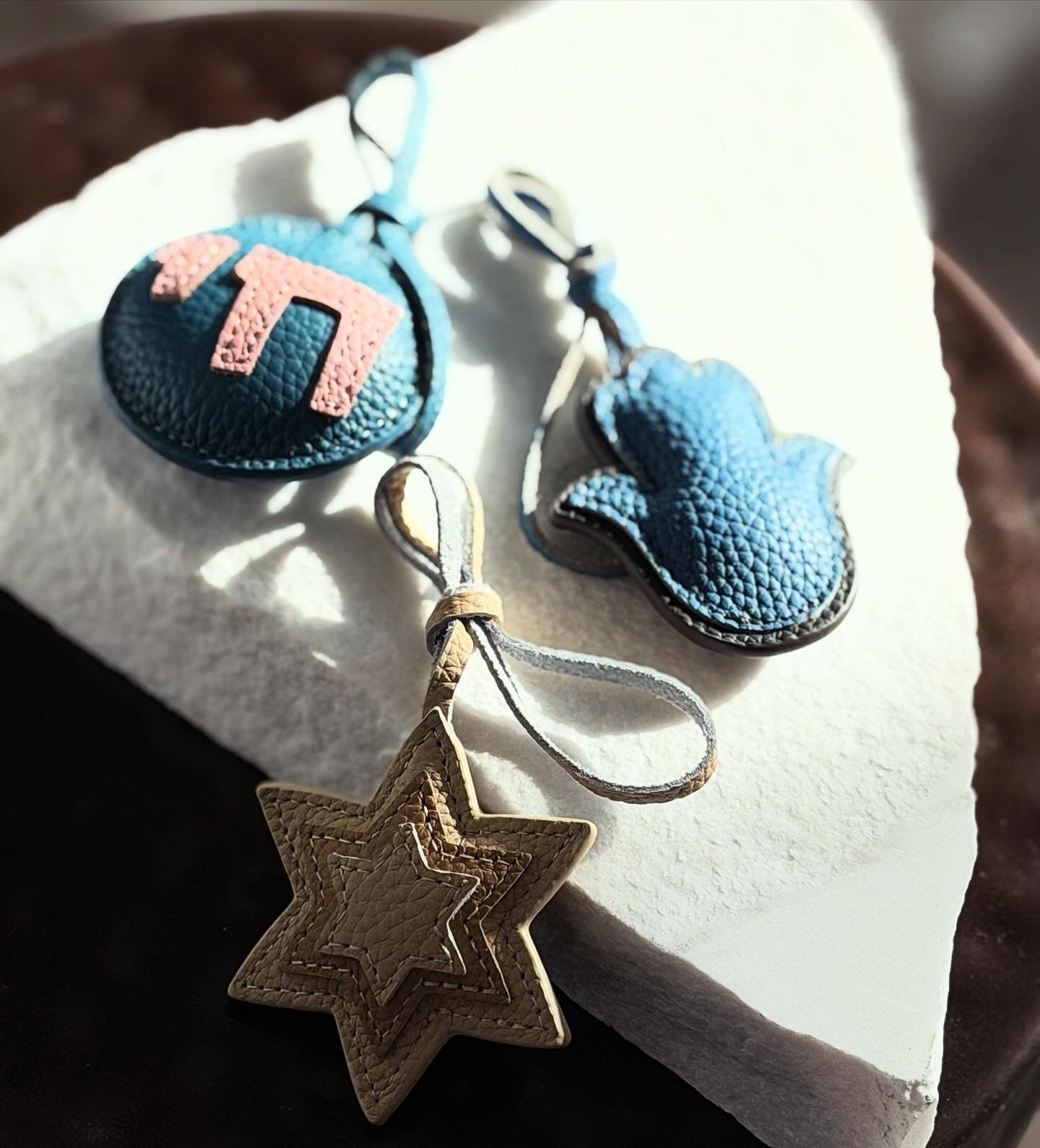 Leather Bag Charms - JEWISHJOY.co
