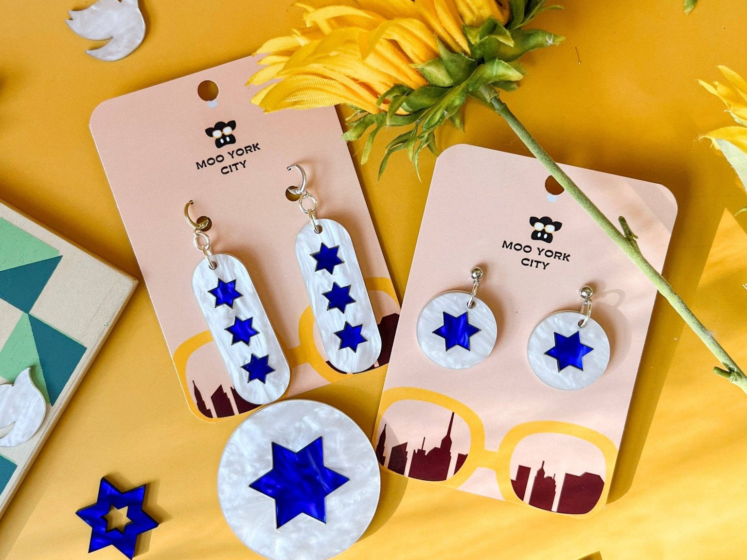 Magen Coin Drop Earrings - JEWISHJOY.co