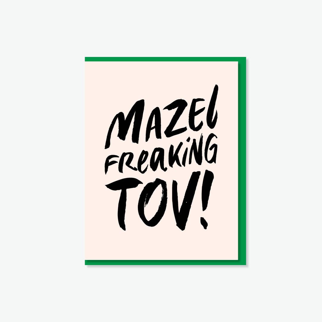 Mazel Freaking Tov! Card - JEWISHJOY.co