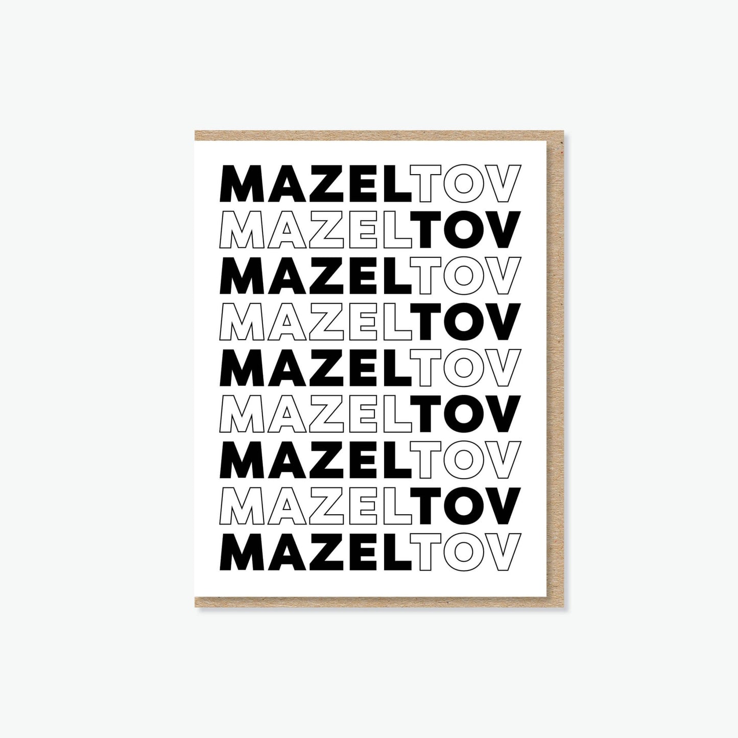 Mazel Tov Congratulations Card - JEWISHJOY.co