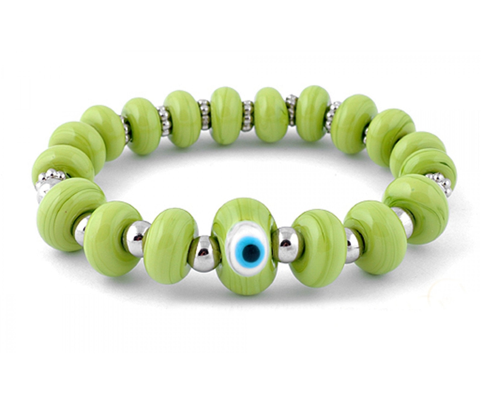 Murano Glass Evil Eye Bracelet | Protective Jewish Amulets - JEWISHJOY.co