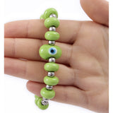 Murano Glass Evil Eye Bracelet | Protective Jewish Amulets - JEWISHJOY.co