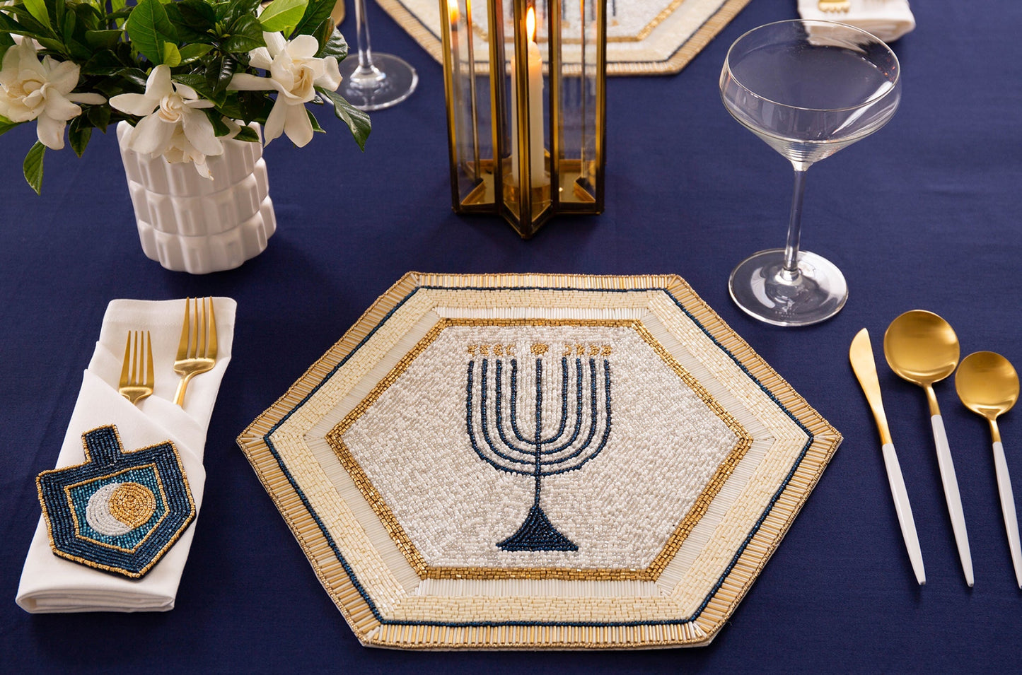 Mystic Moon Phases Dreidel Ornament Set - JEWISHJOY.co