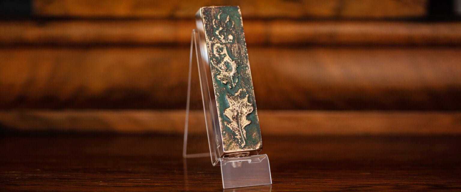 Oak | Bronze Mezuzah - JEWISHJOY.co