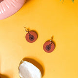 Pomegranate Coin Earrings - JEWISHJOY.co