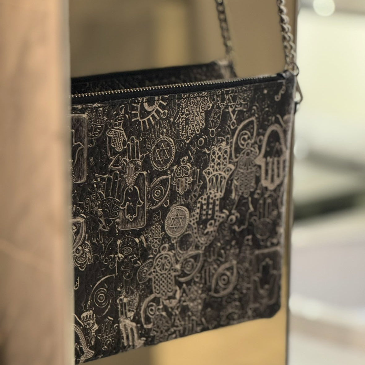 Printed Leather Purse - JEWISHJOY.co