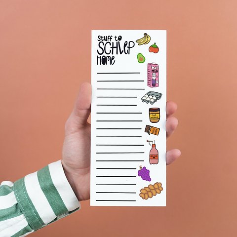 Schlep Notepad - JEWISHJOY.co